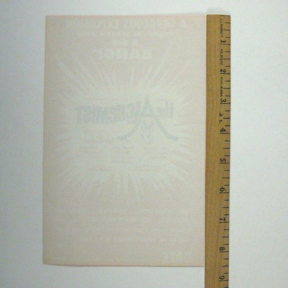 Alchemist FLYER Ben Johnson John Hefferman James Cahill Cynthia Bebont Theatre - Picture 4 of 4